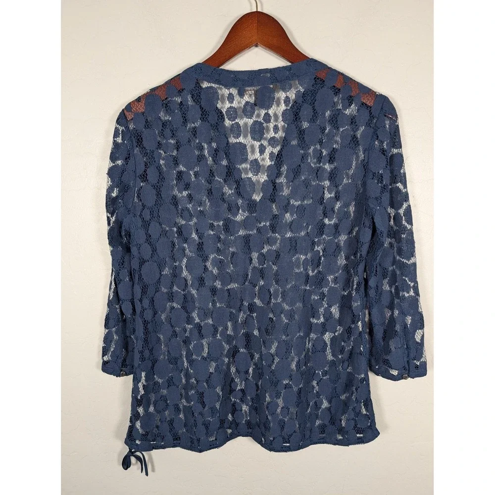 Tommy Bahama Lace Pullover Womens Small Sheer Crochet‎ Beach Cover Blouse Top